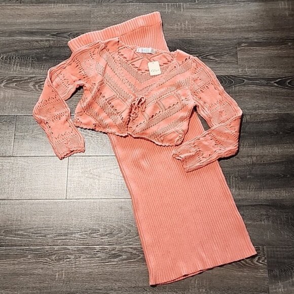 *SET* Free People "Morgan" Sweater & Skirt Set - Picture 2 of 8